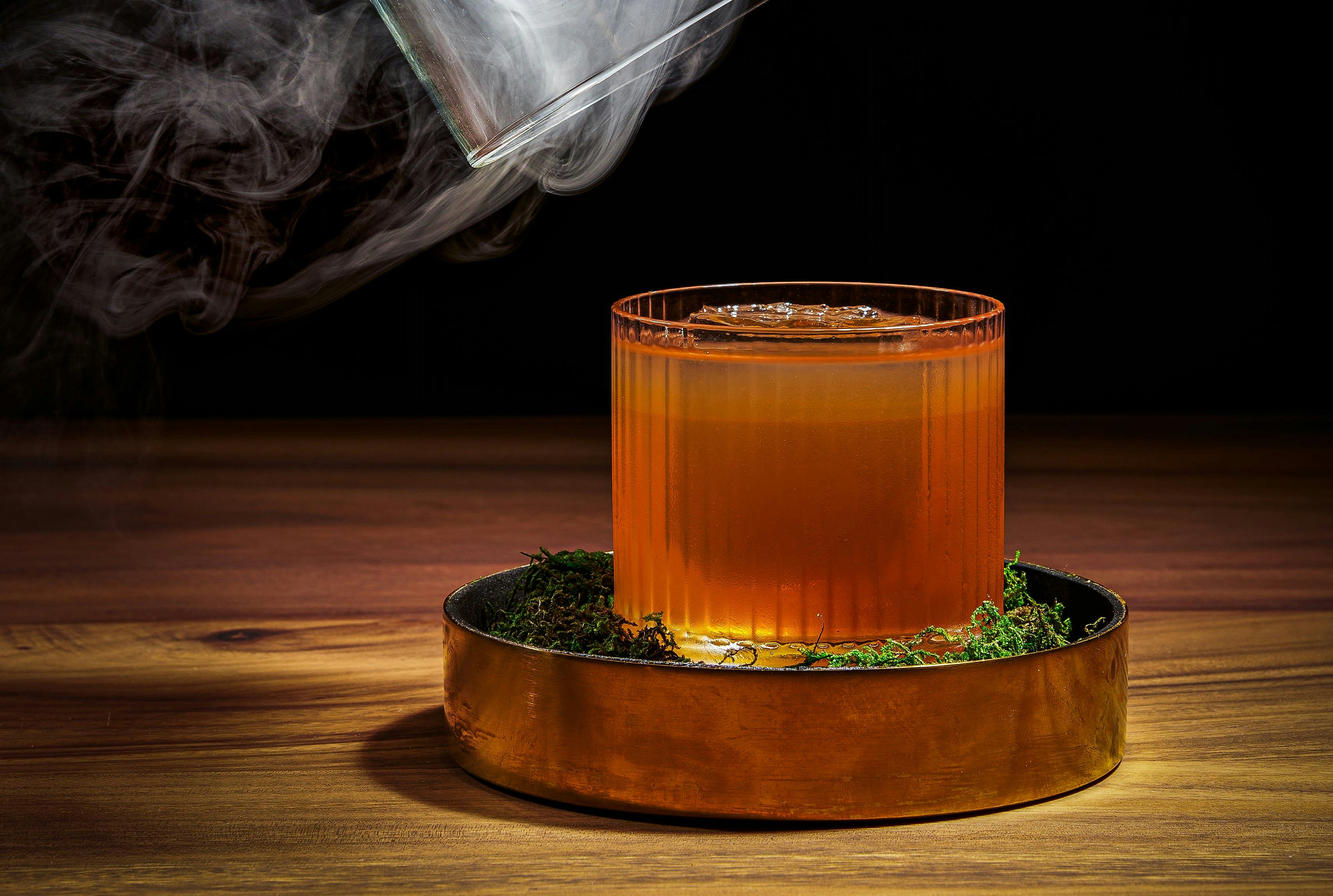 cocktail with smoke infusion